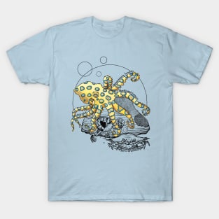 Greater Blue Ringed Octopus Doodle T-Shirt